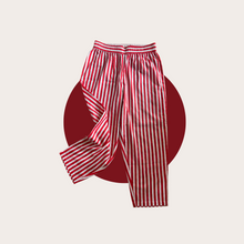 Load image into Gallery viewer, Red stripes crop pants