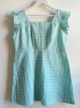 Load image into Gallery viewer, SKY WITH GOLD SHORT TENNIS FROCK