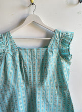 Load image into Gallery viewer, SKY WITH GOLD SHORT TENNIS FROCK