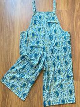 Load image into Gallery viewer, PAISLEY COTTON DUNGAREES