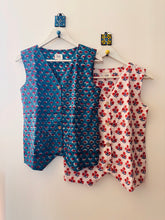 Load image into Gallery viewer, Block printed cotton vest