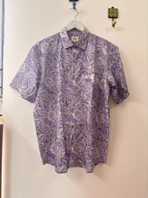 Load image into Gallery viewer, Lavender floral cotton shirt