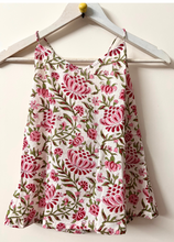 Load image into Gallery viewer, Pink floral criss cross top