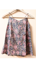 Load image into Gallery viewer, Grey floral criss cross top