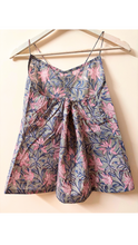 Load image into Gallery viewer, Grey floral criss cross top