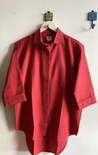 Load image into Gallery viewer, TOMATO RED OVERSIZED SHIRT