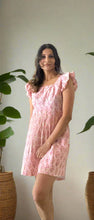 Load image into Gallery viewer, PINK FLORAL TENNIS FROCK