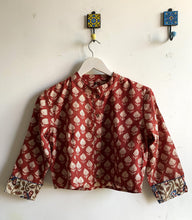 Load image into Gallery viewer, JAIPURI PRINT CROP TOP