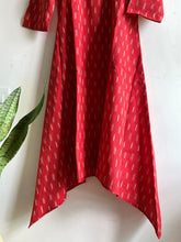 Load image into Gallery viewer, IKAT HANKERCHIEF HEM DRESS