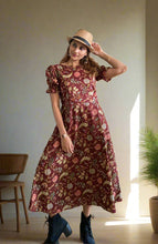 Load image into Gallery viewer, COTTON PUFF SL DRESS