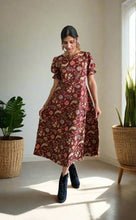 Load image into Gallery viewer, COTTON PUFF SL DRESS