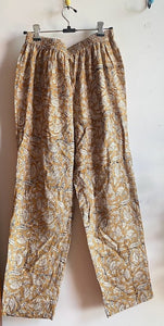 FLORAL PRINTED COTTON PANTS