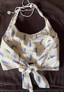 IKAT HALTER NECK BLOUSE