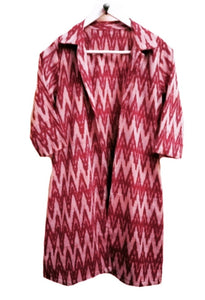 CHEVRON IKAT OPEN JACKET