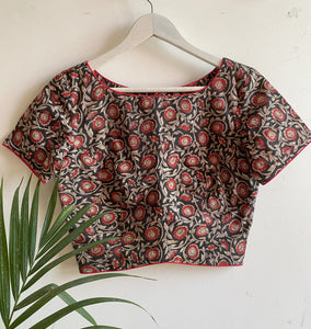 PRINTED COTTON BLOUSE