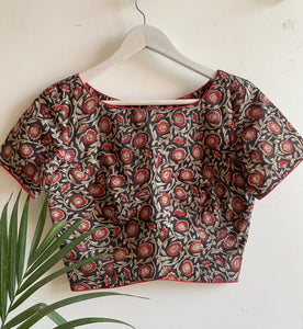 PRINTED COTTON BLOUSE