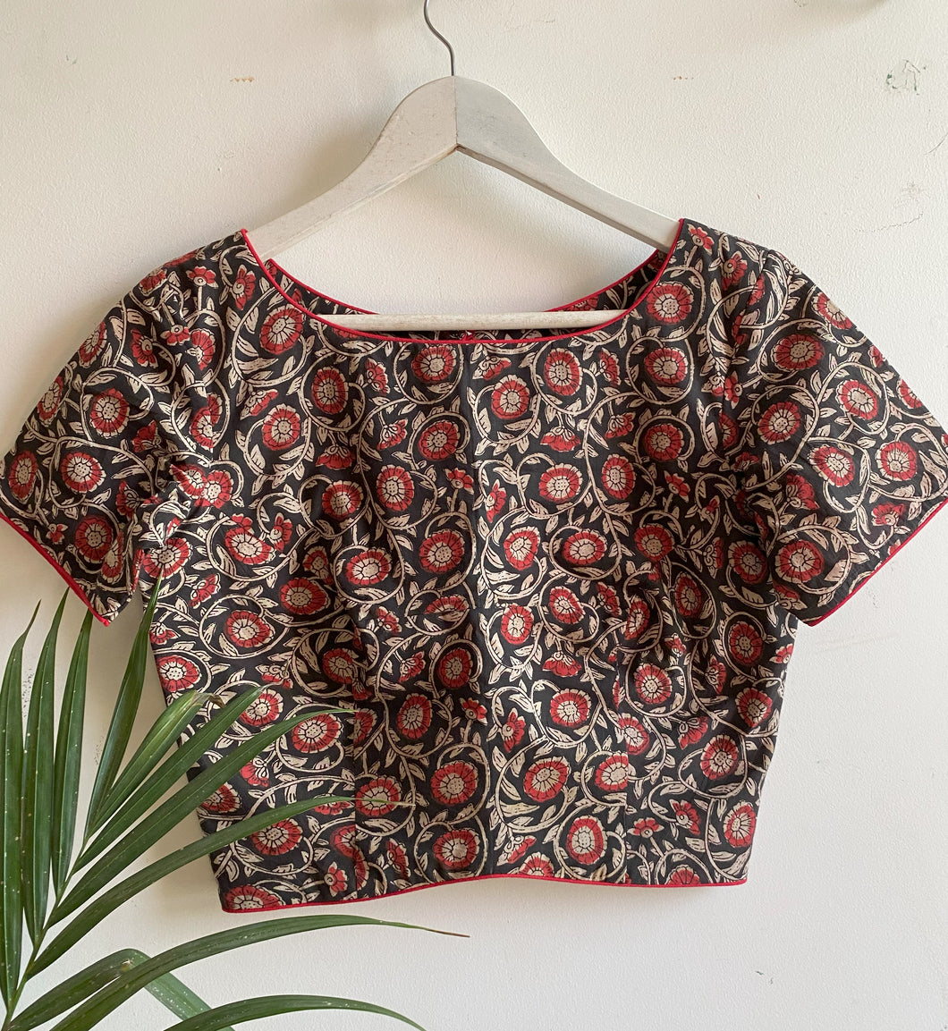 PRINTED COTTON BLOUSE