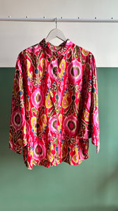multi coloured ikat oversized shirt