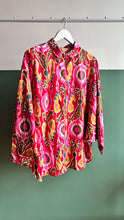 Load image into Gallery viewer, multi coloured ikat oversized shirt
