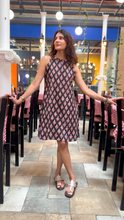Load image into Gallery viewer, Ajrakh mini shift dress
