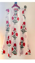 Load image into Gallery viewer, Red floral A line dress
