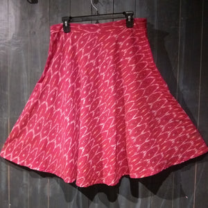 IKAT FLARED SKIRT