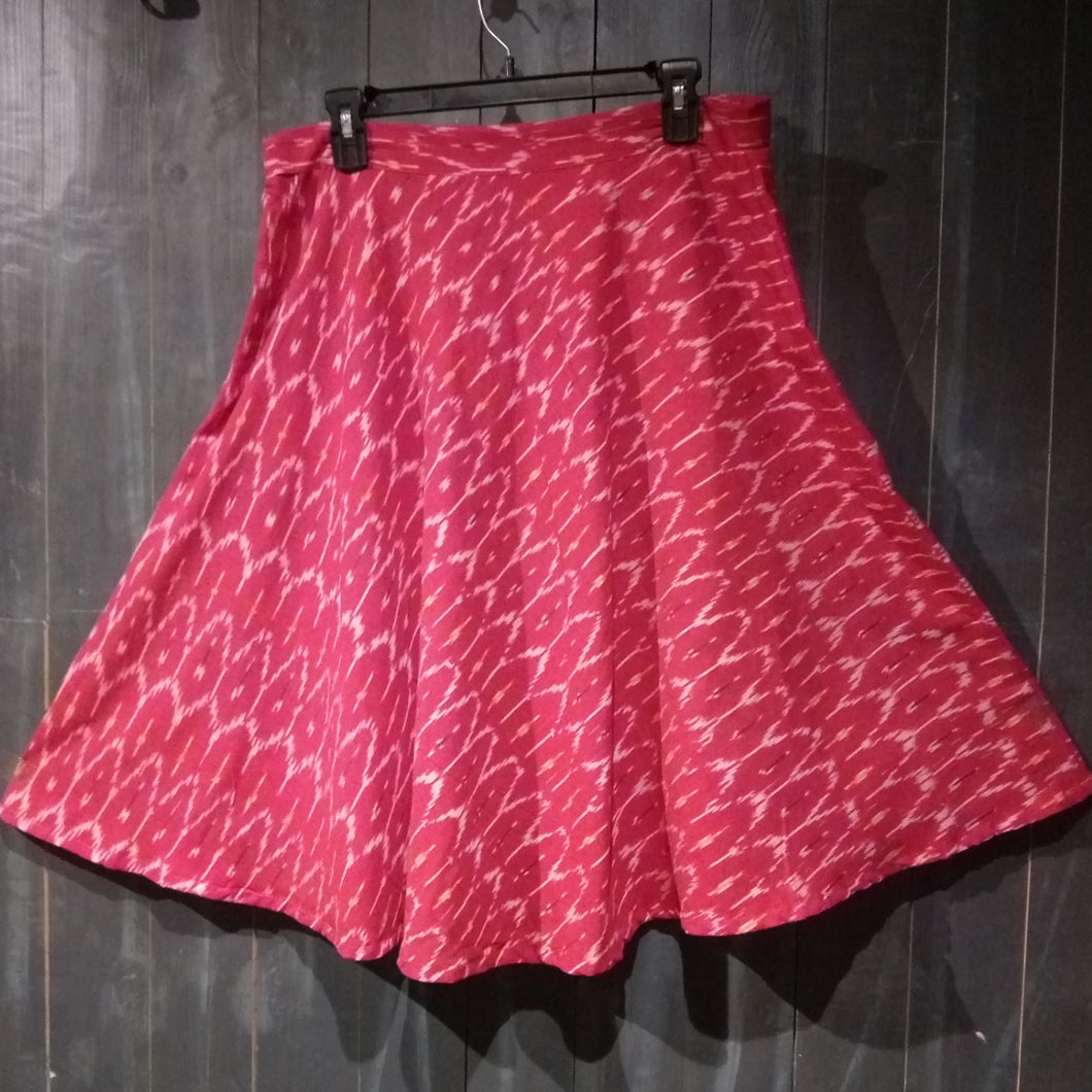 IKAT FLARED SKIRT