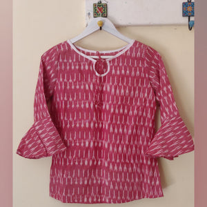 IKAT BELL SLEEVE TOP