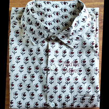 Load image into Gallery viewer, COTTON BLOCK PRINT SHIRT
