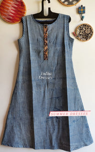 INDIGO MIDI DRESS