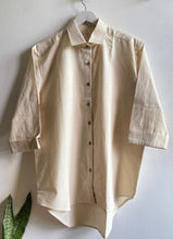 Load image into Gallery viewer, BEIGE SOLID OVERSIZED SHIRT
