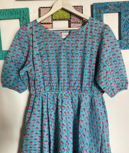 COTTON FLARED DRESS