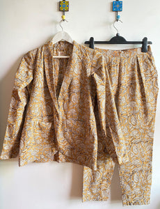 PRINTED COTTON JACKET/PANT CORDS