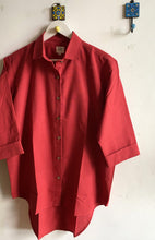 Load image into Gallery viewer, TOMATO RED OVERSIZED SHIRT
