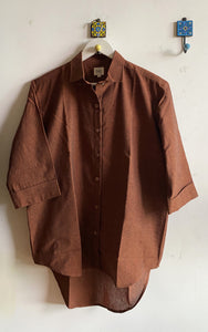 COCO BEAN SOLID OVERSIZED SHIRT