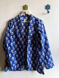 BLUE SHAWL JACKET