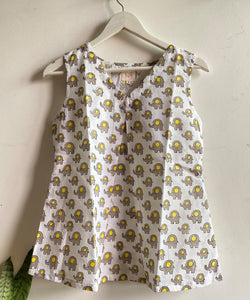 PRINTED COTTON TOP