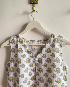 PRINTED COTTON TOP