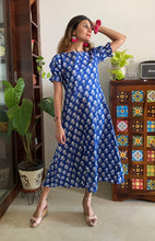 Load image into Gallery viewer, COTTON PUFF SL DRESS
