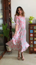 Load image into Gallery viewer, COTTON PUFF SL DRESS
