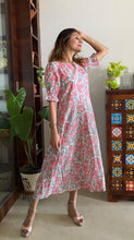 Load image into Gallery viewer, COTTON PUFF SL DRESS
